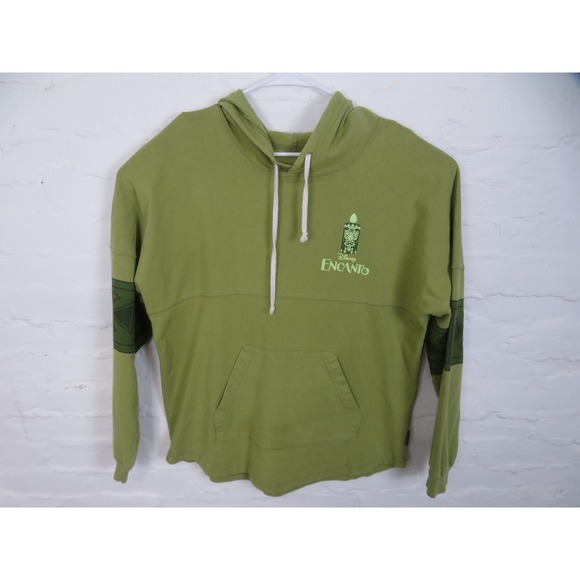 Disney Tops - Disney Encanto Bruno Hoodie Womens Medium Green Spirit Jersey Rat Graphic